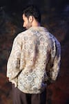Shop_Label Muslin_Cream Crochet Designer Shirt _at_Aza_Fashions