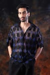 Buy_Label Muslin_Black Designer Crochet Shirt _at_Aza_Fashions