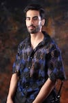 Shop_Label Muslin_Black Designer Crochet Shirt _Online_at_Aza_Fashions