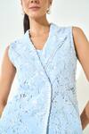 Buy_Qala Clothing_Blue Denim, Round Neck Light Coord Set 
