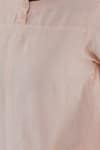 Buy_Silai Studio_Pink Linen, Viscose Round Neck Oyster Kurta Set 