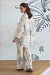 Buy_Shivani Bhargava_Ivory Chanderi Round Neck Digital Print Tunic 