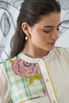 Shivani Bhargava_Ivory Chanderi Embroidery Collared Digital Print Tunic And Pants Set _Online_at_Aza_Fashions