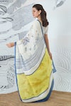 Shop_Shivani Bhargava_Ivory Digital Print Jungle Saree _at_Aza_Fashions