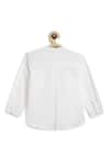 Shop_Tiber Taber_White Cotton Embroidery Beige Designer Boys Waistcoat Set _Online_at_Aza_Fashions