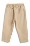 Buy_Tiber Taber_White Cotton Embroidery Beige Designer Boys Waistcoat Set _Online