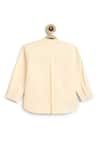 Tiber Taber_Cream Cotton Embroidery Designer Shirt _Online_at_Aza_Fashions