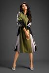 Shop_Deepika Arora_Green Cotton Collared Designer Dress _Online_at_Aza_Fashions