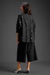 Shop_Deepika Arora_Black Cotton Collared Designer Shirt And Pant Set _at_Aza_Fashions