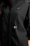 Deepika Arora_Black Cotton Bows Collared Designer Shirt And Shorts Set _Online_at_Aza_Fashions