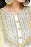 Shop_Neha Mehra_White Silk Embroidery, Sequins Round Neck Designer Kurta Pant Set _Online_at_Aza_Fashions