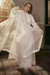 Buy House Of Kotwara Ivory Organza, Crepe Embroidery Chikankari Peshwaz Coat Set Online at Aza Fashions Buy_House Of Kotwara_Ivory Organza, Crepe Embroidery Chikankari Peshwaz Coat Set _Online_at_Aza_Fashions