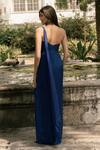 Shop_Parshya_Blue Embroidery Sweetheart Neck Hand Saree Gown _at_Aza_Fashions