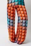 Shop_Forty Four_Multi Color Satin Scoop Neck Printed Breeze Co-ord Set _Online_at_Aza_Fashions