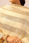 Buy_Palak & Mehak_Off White Chanderi Embroidery, Zari Round Neck Designer Kurta Sharara Set 