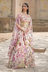Buy_Soniya G_Blush Silk Satin, Taffeta Sequins, Embroidery Designer Floral Lehenga Set _Online_at_Aza_Fashions