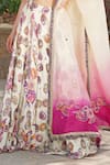 Soniya G_Ivory Sequins, Beads, Embroidery Sweetheart Neck Designer Lehenga Set _Online_at_Aza_Fashions