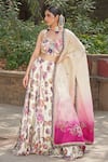 Buy_Soniya G_Ivory Sequins, Beads, Embroidery Sweetheart Neck Designer Lehenga Set _Online_at_Aza_Fashions