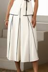 Buy_Label Deepika Nagpal_Ivory Crepe High Neck Loretta Co-ord Set 