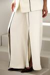 Shop_Label Deepika Nagpal_Ivory Crepe Riviera Co-ord Set _Online_at_Aza_Fashions