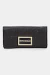 Buy_Ritu Kumar_Black Designer Leather Wallet _at_Aza_Fashions