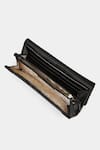 Shop_Ritu Kumar_Black Designer Leather Wallet _Online_at_Aza_Fashions