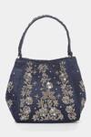 Buy RI.Ritu Kumar Blue Embroidery Designer Handbag at Aza Fashions Buy_RI.Ritu Kumar_Blue Embroidery Designer Handbag _at_Aza_Fashions