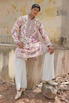 Buy_Soniya G_Ivory Chanderi , Embroidery Floral Kurta Set 