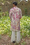 Shop_Soniya G_Ivory Cotton, Silk Embroidery Floral Print Kurta Set _at_Aza_Fashions