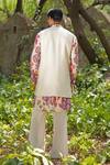 Shop_Soniya G_Ivory Silk, Cotton Digital Print Kurta Set _at_Aza_Fashions