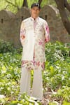 Buy_Soniya G_Ivory Silk, Cotton Digital Print Kurta Set _at_Aza_Fashions