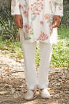 Buy_Soniya G_Ivory Chanderi , Cotton, Embroidery Floral Kurta And Pant Set _Online_at_Aza_Fashions