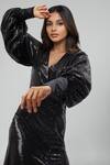 Buy_Emblaze_Black Georgette Sequins V-neck Designer Gown _Online_at_Aza_Fashions