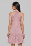 Shop_Emblaze_Mauve Organza Halter Neck Designer Dress _at_Aza_Fashions
