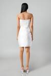 Shop_Emblaze_White Modal, Satin Sweetheart Neck Designer Dress _at_Aza_Fashions