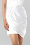 Buy_Emblaze_White Modal, Satin Sweetheart Neck Designer Dress _Online_at_Aza_Fashions