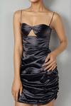 Buy_Emblaze_Black Georgette, Modal, Satin Sweetheart Neck Designer Dress _Online_at_Aza_Fashions