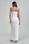 Buy_Emblaze_White Georgette, Viscose, Knit Round Neck Slip Dress And Blazer Set _Online_at_Aza_Fashions