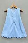 Shop_Label Neeti_Blue Denim Shimmer Dress _at_Aza_Fashions