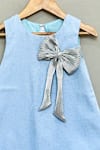 Label Neeti_Blue Denim Shimmer Dress _Online_at_Aza_Fashions