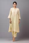 Buy_Sheetal Batra_Green Embroidery Round Neck Mint Choga With Salwar _at_Aza_Fashions