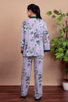 Shop_Nidhi Kejriwal_Purple Crepe Square Neck Floral Print Blazer Set _at_Aza_Fashions