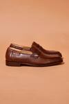 Shop_Dmodot_Brown Leather Designer Shoes _at_Aza_Fashions