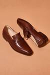 Buy_Dmodot_Brown Leather Designer Shoes _Online_at_Aza_Fashions