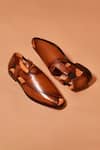 Shop_Dmodot_Brown Pesha Piazzo Bruno Loafers _at_Aza_Fashions