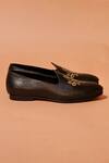 Dmodot_Black Embroidery Designer Ethnico Ricamo Nero Shoes _Online_at_Aza_Fashions