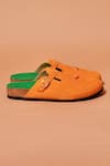 Shop_Dmodot_Orange Tangerine Designer Mule _at_Aza_Fashions