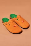 Buy_Dmodot_Orange Tangerine Designer Mule _at_Aza_Fashions