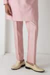 Chhaya Mehrotra_Pink Silk, Brocade, Chanderi Blooming Tanchui Bundi Set _Online_at_Aza_Fashions