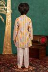 Shop_Jilmil Dreamwear_Pink Cotton Multi Coloured Traditional Print Kurta Set _at_Aza_Fashions
